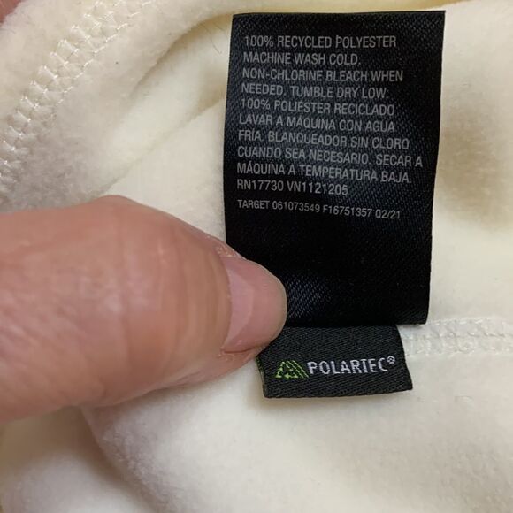 All In Motion Polartec cream color fleece scarf/gaiter - Picture 5 of 7